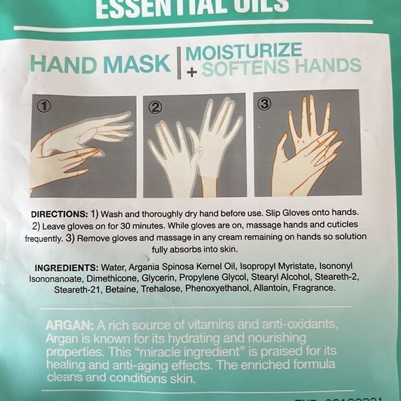 Essential oils Argan hand mask - Picture 3 of 3